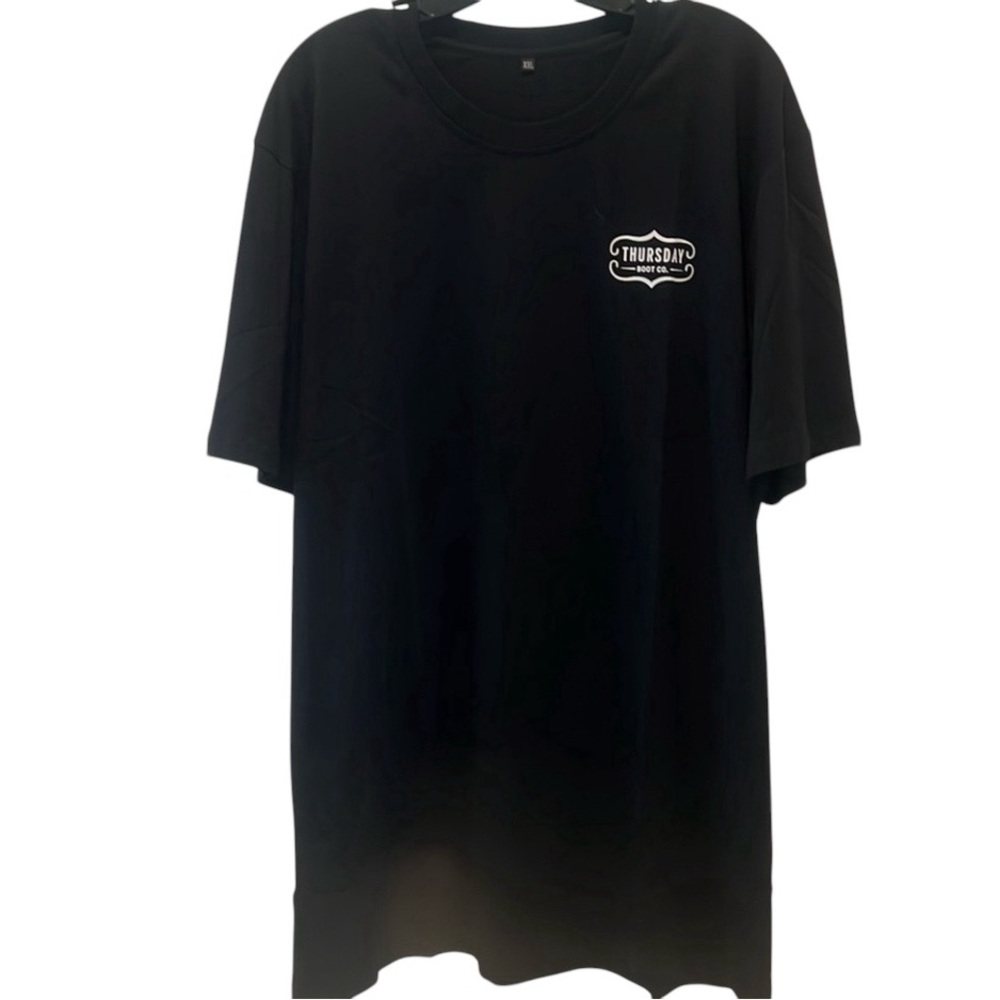 THURSDAY BOOT COMPANY Black men t shirt 2XL New in poly bag